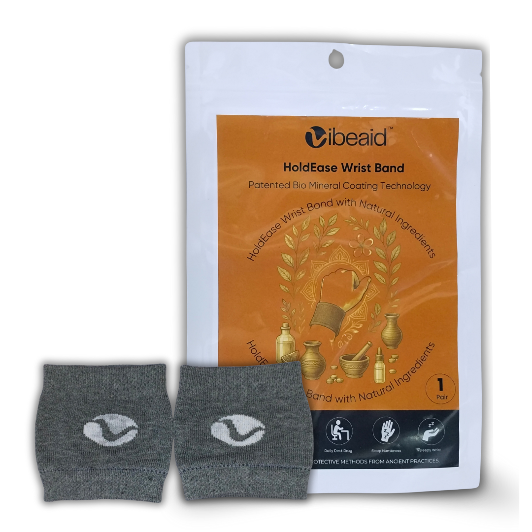 HoldEase Copper Coated Natural Pain Relief Wrist Band