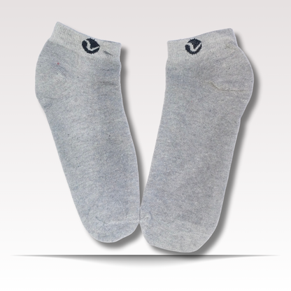 CuEase Copper Coated Natural Pain Relief Socks - No Show |Angle |Regular
