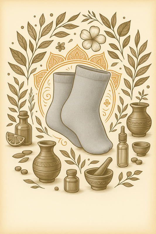 CuEase Copper Coated Natural Pain Relief Socks - No Show |Angle |Regular