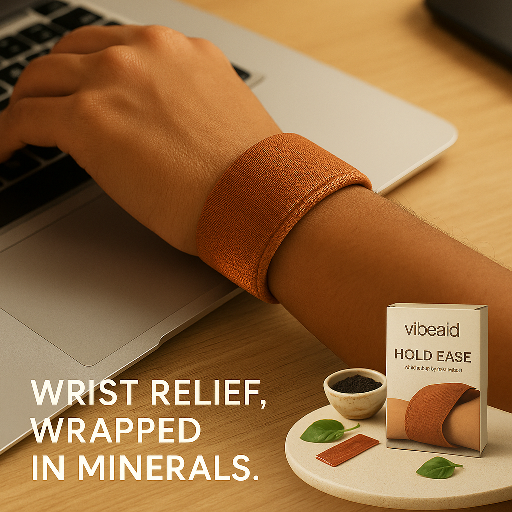 HoldEase Copper Coated Natural Pain Relief Wrist Band